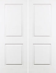 WDMA 40x96 Door (3ft4in by 8ft) Interior Swing Smooth 96in Carrara Hollow Core Double Door|1-3/8in Thick 1