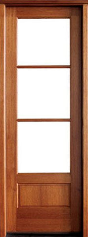 WDMA 42x80 Door (3ft6in by 6ft8in) Patio Mahogany Alexandria SDL 3 Lite Impact Single Door 1