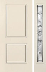 WDMA 42x80 Door (3ft6in by 6ft8in) Exterior Smooth 2 Panel Square Top Star Door 1 Side Wellesley Full Lite 1