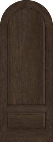 WDMA 42x84 Door (3ft6in by 7ft) Exterior Swing Mahogany 3/4 Round Panel Round Top Entry Door 1