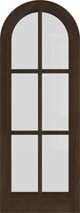 WDMA 42x84 Door (3ft6in by 7ft) Exterior Swing Mahogany Round 6 Lite Round Top Entry Door 1