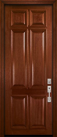 WDMA 42x96 Door (3ft6in by 8ft) Exterior Mahogany 42in x 96in 6 Panel DoorCraft Door 2