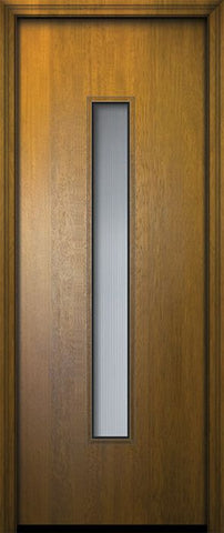 WDMA 42x96 Door (3ft6in by 8ft) Exterior Mahogany 42in x 96in Malibu Contemporary Door w/Textured Glass 2