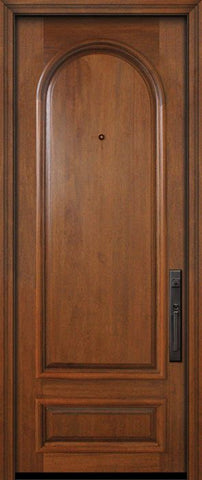 WDMA 42x96 Door (3ft6in by 8ft) Exterior Mahogany 42in x 96in Radius 2 Panel Portobello Door 2