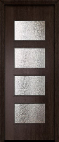 WDMA 42x96 Door (3ft6in by 8ft) Exterior Mahogany 42in x 96in Santa Monica Contemporary Door w/Textured Glass 2