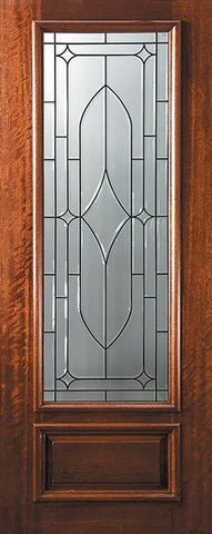 WDMA 42x96 Door (3ft6in by 8ft) Exterior Mahogany 42in x 96in 3/4 Lite Bourbon Street Door 1