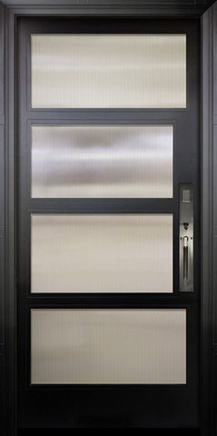 WDMA 42x96 Door (3ft6in by 8ft) Exterior Swing Smooth 36in x 80in 2 Block Right NP-Series Narrow Profile Door 1