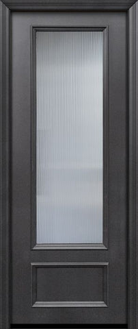 WDMA 42x96 Door (3ft6in by 8ft) Patio 42in x 96in ThermaPlus Steel 3/4 Lite Privacy Glass Door 1
