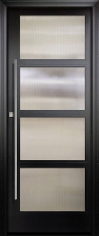 WDMA 42x96 Door (3ft6in by 8ft) Exterior Swing Smooth 42in x 96in 4 Block Left NP-Series Narrow Profile Door 1