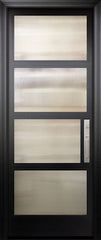 WDMA 42x96 Door (3ft6in by 8ft) Exterior Swing Smooth 42in x 96in 1 Block Right NP-Series Narrow Profile Door 1