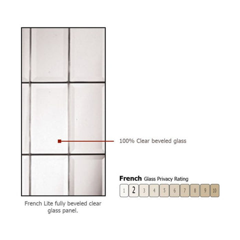 WDMA 44x96 Door (3ft8in by 8ft) Exterior Mahogany 96in 3/4 Lite French Door /1side 2
