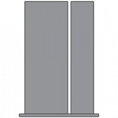 WDMA 46x80 Door (3ft10in by 6ft8in) French Fir 80in 15 Lite Door Single Door/1side 3