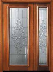 WDMA 46x80 Door (3ft10in by 6ft8in) Exterior Mahogany 80in Full Lite Courtlandt Door /1side 1