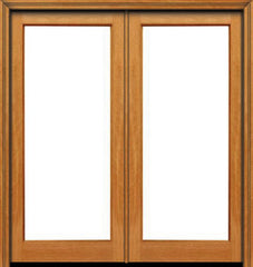 WDMA 48x80 Door (4ft by 6ft8in) French Mahogany 80in 1 lite Double Door IG Glass 1
