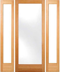 WDMA 48x80 Door (4ft by 6ft8in) Patio Fir 1-3/4in Exterior Doors 2 Sidelight 80in 1