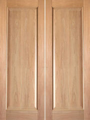 WDMA 48x80 Door (4ft by 6ft8in) Interior Barn Tropical Hardwood Rustic-6 Wood 1 Panel Double Door 1