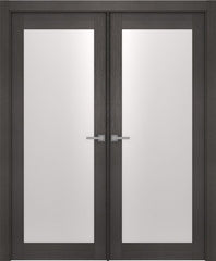 WDMA 48x80 Door (4ft by 6ft8in) Interior Barn Prefinished Aditi 700 Legna Nera Modern Double Door 1