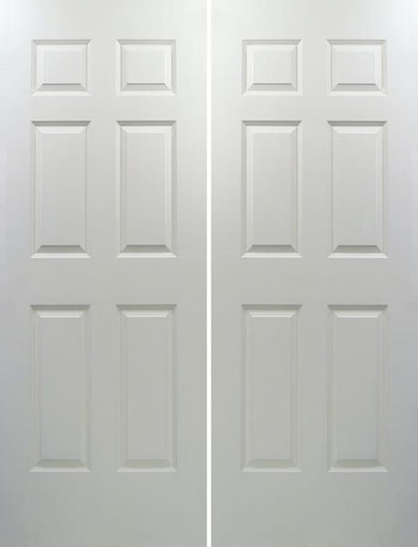 WDMA 48x96 Door (4ft by 8ft) Interior Barn Smooth 96in Colonist Solid Core Double Door|1-3/8in Thick 1