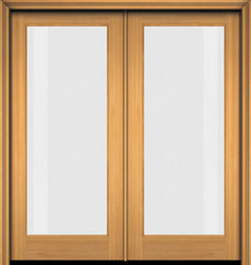 WDMA 48x96 Door (4ft by 8ft) French Fir 96in Full Lite 1 Lite Double Door 1