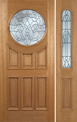 WDMA 50x80 Door (4ft2in by 6ft8in) Exterior Mahogany Sherman Single Door/1side w/ U Glass 1