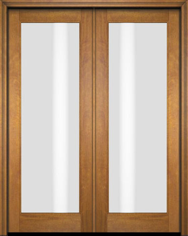 WDMA 52x96 Door (4ft4in by 8ft) French Swing Mahogany Full Lite Exterior or Interior Double Door 1