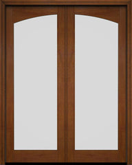 WDMA 52x96 Door (4ft4in by 8ft) Patio Swing Mahogany Double Full Arch Lite Exterior or Interior Door 5
