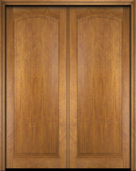 WDMA 52x96 Door (4ft4in by 8ft) Interior Swing Mahogany Full Raised Arch Panel Solid Exterior or Double Door 1