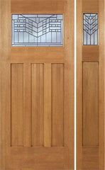 WDMA 54x80 Door (4ft6in by 6ft8in) Exterior Mahogany Biltmore Single Door/1side w/ E Glass 1