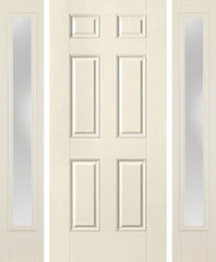 WDMA 54x80 Door (4ft6in by 6ft8in) Exterior Smooth 6 Panel Star Door 2 Sides Clear 1
