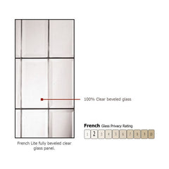 WDMA 54x96 Door (4ft6in by 8ft) Exterior Mahogany 42in x 96in 3/4 Lite French Door /1side 2
