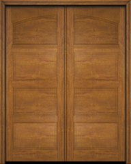 WDMA 56x80 Door (4ft8in by 6ft8in) Exterior Barn Mahogany Arch Top 4 Panel Transitional or Interior Double Door 2
