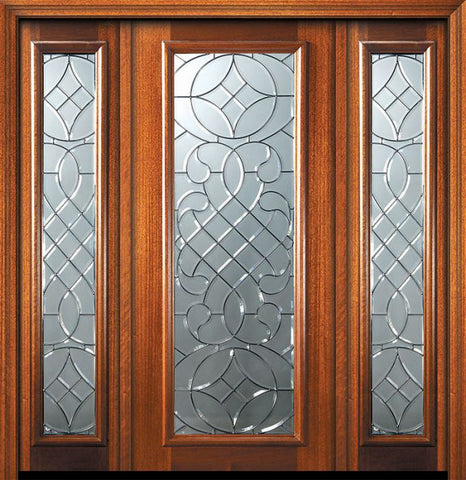 WDMA 56x80 Door (4ft8in by 6ft8in) Exterior Mahogany 80in Full Lite Savoy Door /2side 1