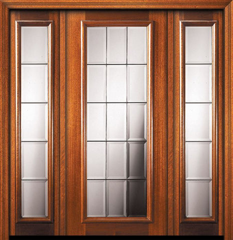 WDMA 56x80 Door (4ft8in by 6ft8in) Exterior Mahogany 80in Full Lite French Door /2side 1