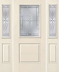 WDMA 58x80 Door (4ft10in by 6ft8in) Exterior Smooth KensingtonTM Half Lite 1 Panel Star Door 2 sides 1