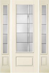 WDMA 58x96 Door (4ft10in by 8ft) Exterior Smooth Axis 8ft 3/4 Lite 1 Panel Star Door 2 sides 1