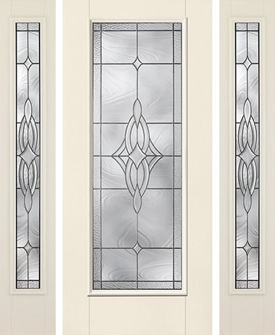 WDMA 62x80 Door (5ft2in by 6ft8in) Exterior Smooth Wellesley Full Lite W/ Stile Lines Star Door 2 Sides 1