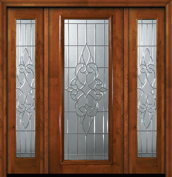 WDMA 64x80 Door (5ft4in by 6ft8in) Exterior Knotty Alder 36in x 80in Full Lite Courtlandt Alder Door /2side 1