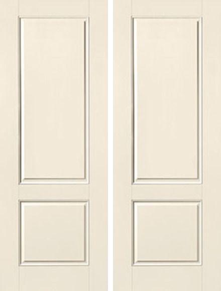 WDMA 64x96 Door (5ft4in by 8ft) Exterior Smooth 8ft 2 Panel Square Top Star Double Door 1