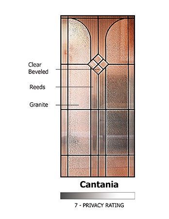 WDMA 64x96 Door (5ft4in by 8ft) Exterior Cherry 96in Double 1 Panel 3/4 Lite Cantania Door 2