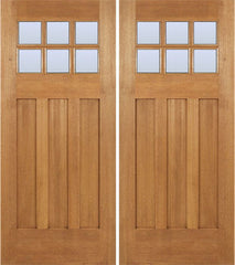 WDMA 72x84 Door (6ft by 7ft) Exterior Mahogany Randall Double Door w/ DB Glass 1