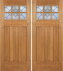 WDMA 72x84 Door (6ft by 7ft) Exterior Mahogany Randall Double Door w/ Q Glass 1