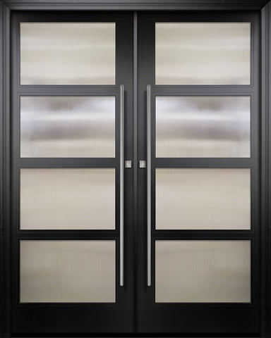 WDMA 72x96 Door (6ft by 8ft) Exterior Swing Smooth 36in x 96in Double 4 Block NP-Series Narrow Profile Door 1
