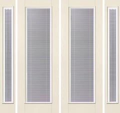 WDMA 88x96 Door (7ft4in by 8ft) Exterior Smooth Raise/Tilt 8ft Full Lite W/ Stile Lines Star Double Door 2 Sides 1