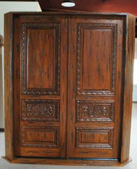 WDMA 96x120 Door (8ft by 10ft) Exterior Mahogany Tuscany Style Carved Double Door Solid  5