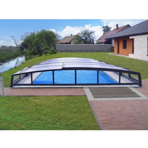 China WDMA aluminium retractable swimming pool covers Aluminum Sunroom 