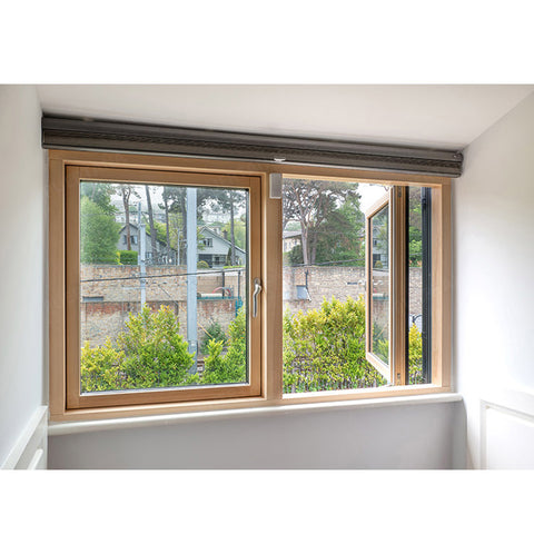 WDMA America Style Aluminum Clad Wood Casement Window With Double Toughened Glass For Villa House