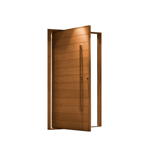 WDMA Building Material Guangzhou Large Wooden Entrance Modern Pivot Door
