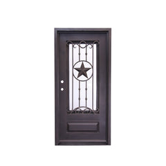 China WDMA cheap wrought iron door Steel Door Wrought Iron Door 