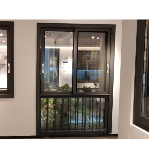 China WDMA aluminum sliding window with transom window Aluminum Sliding Window 