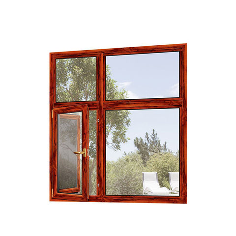 WDMA Double Glazed Thinner Frame Aluminum Wood Window Profile Price